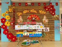 Hình ảnh Hội thi "Bé khéo tay-Chủ đề Sắc màu mùa Xuân" năm học 2025-2026