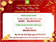 Lich nghi tet Dương lich 2026
