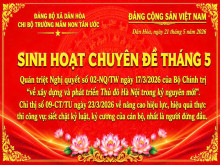 CHI BỘ TRƯỜNG MẦM NON TÂN ƯỚC TỔ CHỨC SINH HOẠT CHUYÊN ĐỀ THÁNG 5