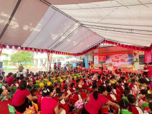 Vui Tết Trung thu tại Trụ sở Trường Mầm non Tân Ước