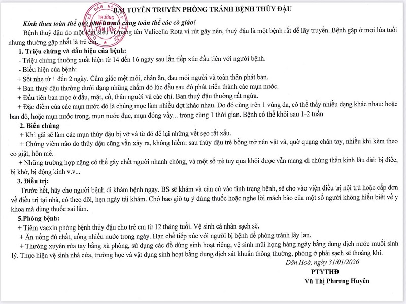 Bai tuyen truyen benh thuy dau