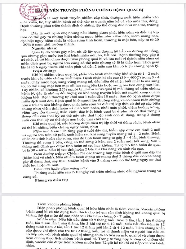 Phong chong benh quai bi