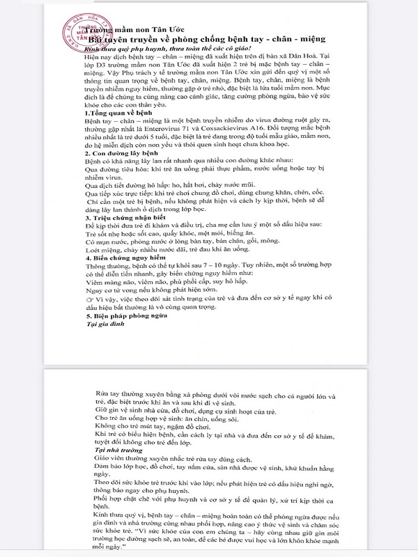 Phong chong benh Tay chan mieng