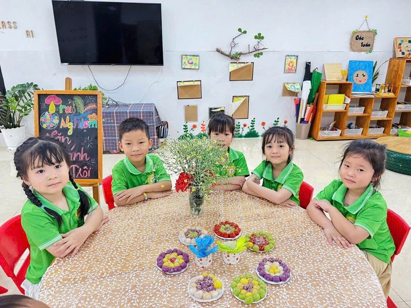 Ngày Tết Hàn thực thật vui và ý nghĩa đối với Cô và Trẻ trường MN Tân Ước