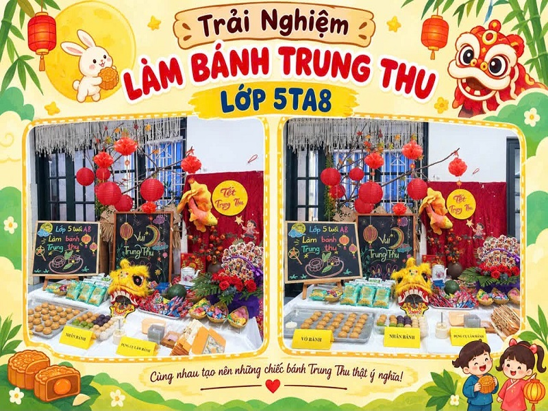 Một mùa Tết Trung thu tràn đầy yêu thương và ý nghĩa của các Bé tại Phân hiệu Hồng Dương-trường Mầm non Tân Ước