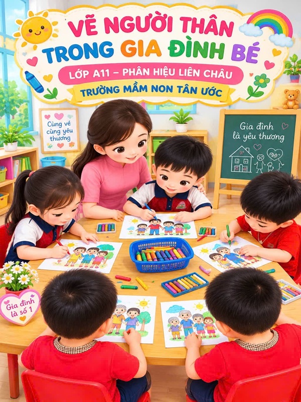 Hoạt động tạo hình của các Bé tại Phân hiệu Liên Châu