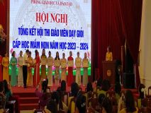 Hình ảnh Hội nghị tổng kết Giáo viên dạy giỏi cấp huyện năm học 2023-2024