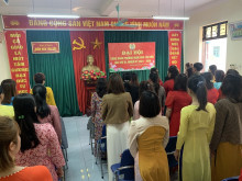 Đại Hội công đoàn trường MN Tân Ước nhiệm kỳ 2023 - 2028