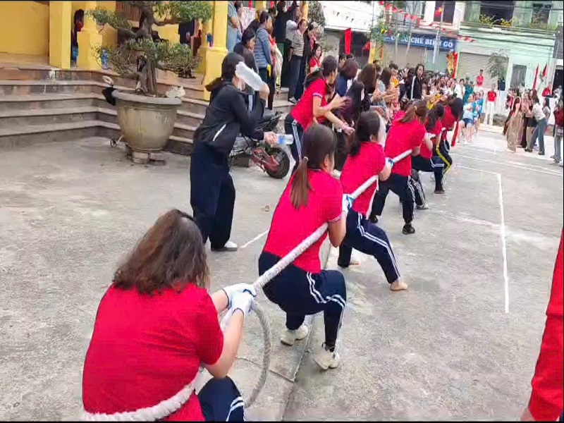 CBGVNV tham gia Giải kéo co, nhảy bao bố xã Dân Hòa năm 2026